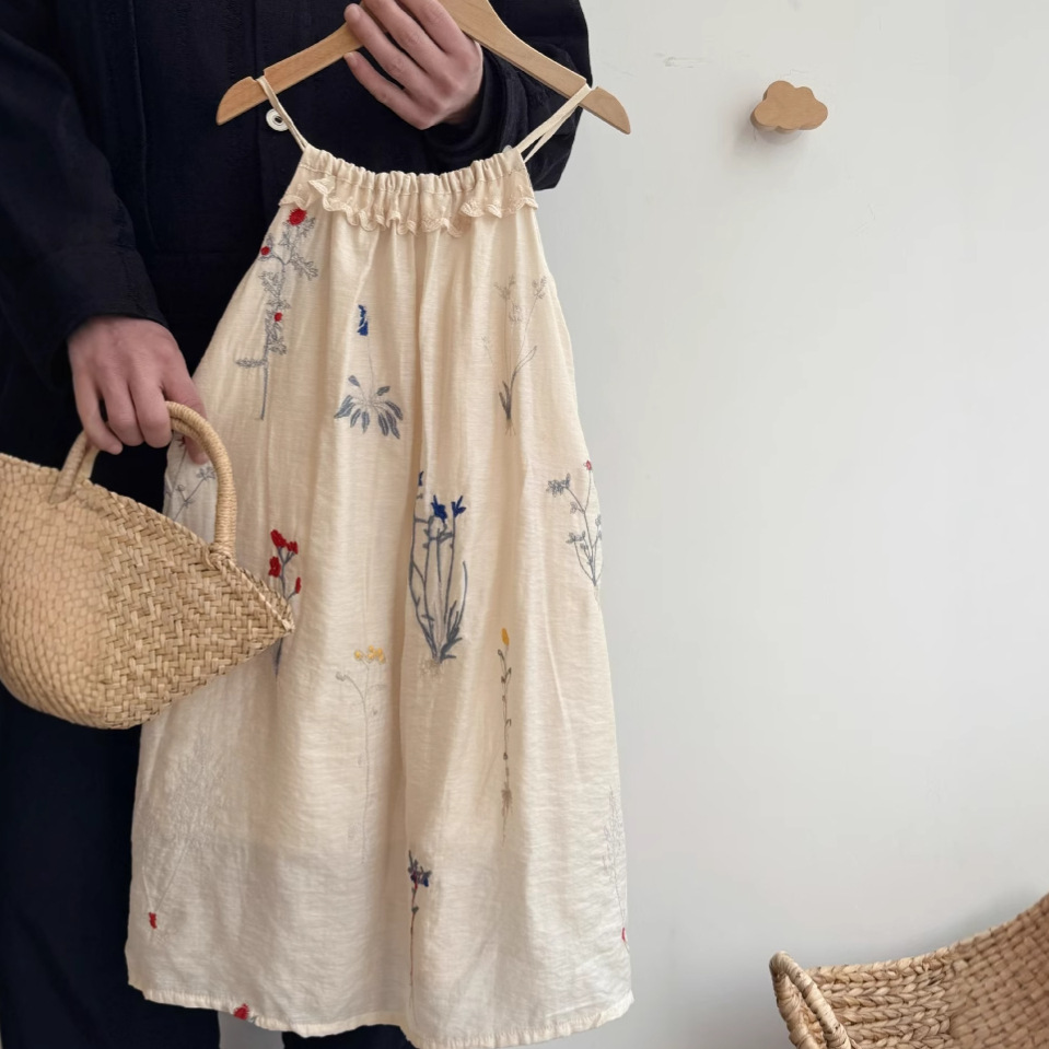 Baby Clothing Korea - 2025 موري فستان رعوي بنات زهري