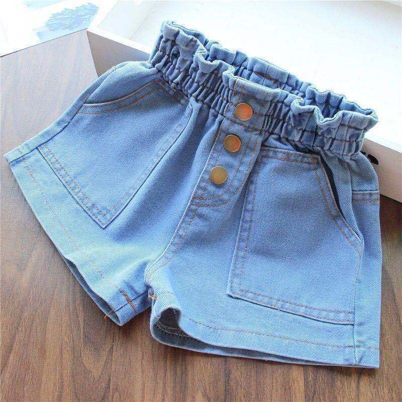 شورتات جينز صيفية للفتيات بخصر - مراجعة Baby Clothing Korea وسعره